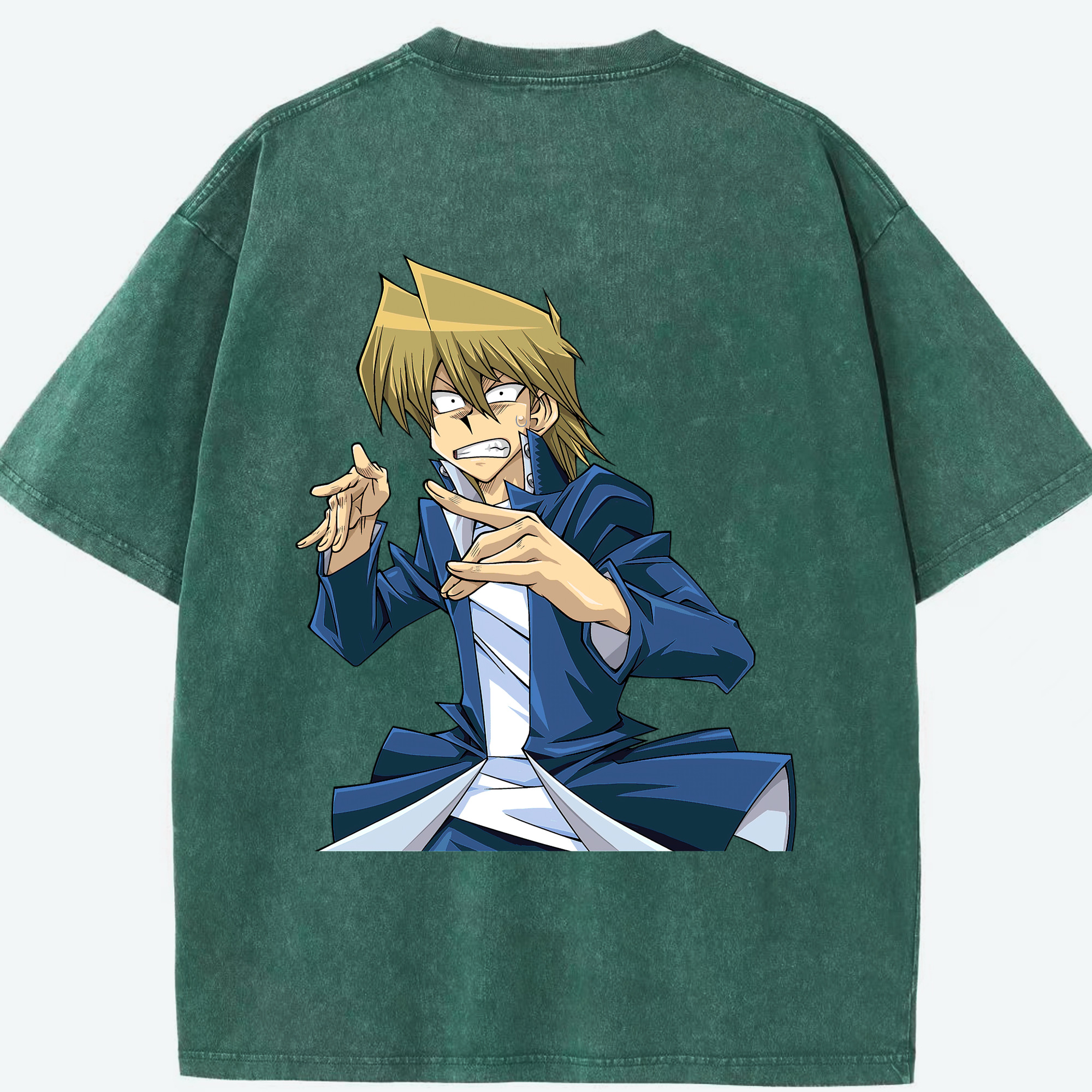 （画像用） 遊☆戯☆王 Yu-Gi-Oh! 綿100% ヴィンテージ風 半袖Tシャツ（背面プリント）